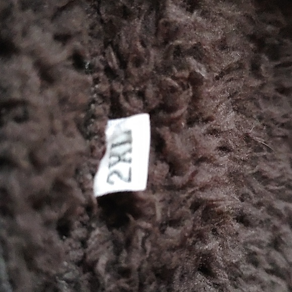 💚Black Teddy Bear Plus Size Pea Coat/Jacket - Picture 5 of 5